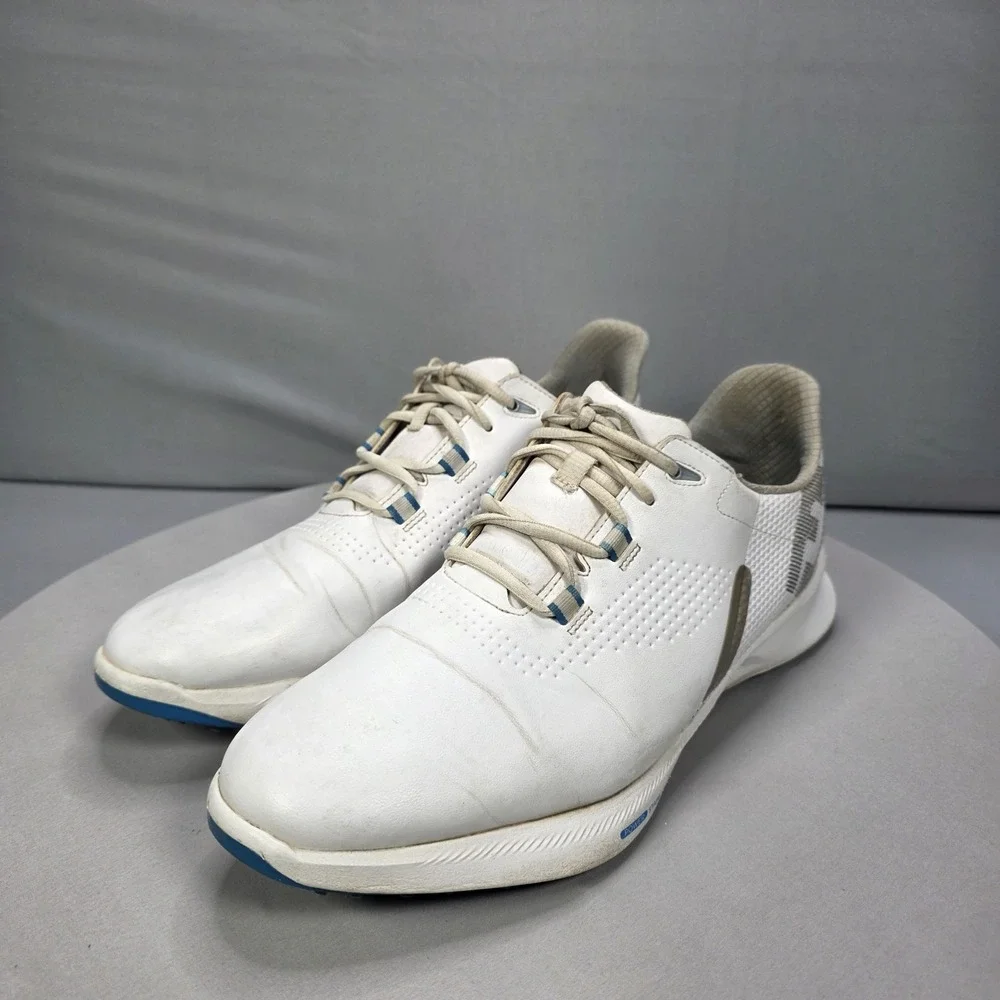 FootJoy FJ Mens Fuel Spikeless Golf Shoes White Sneakers Size 11.5